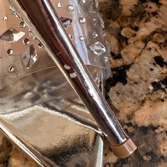 Gianvito Rossi Crystal Embellished Slide Sandal Heels - Picture 10 of 10